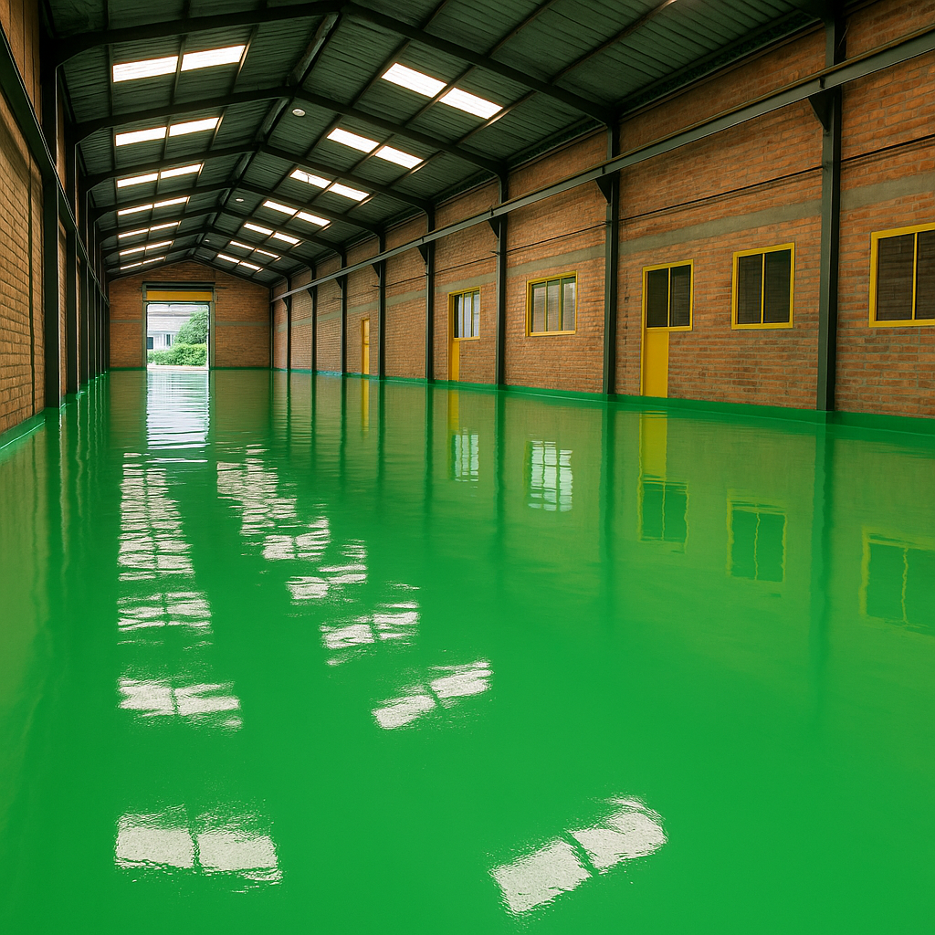 Pinturas epóxicas para pisos de bodegas industriales